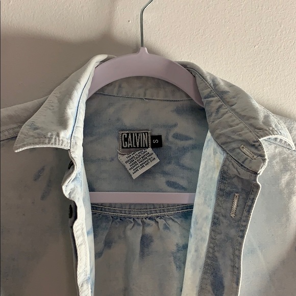 Vintage Calvin 100% Cotton Shirt Small - Picture 3 of 7